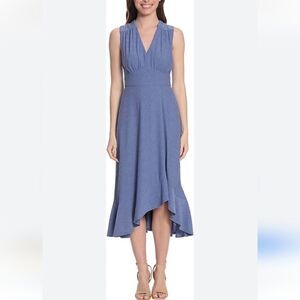 NorthStyle Blue Lace Ruffled Midi Dress. Tomato Girl. Romcom. Soft Girl